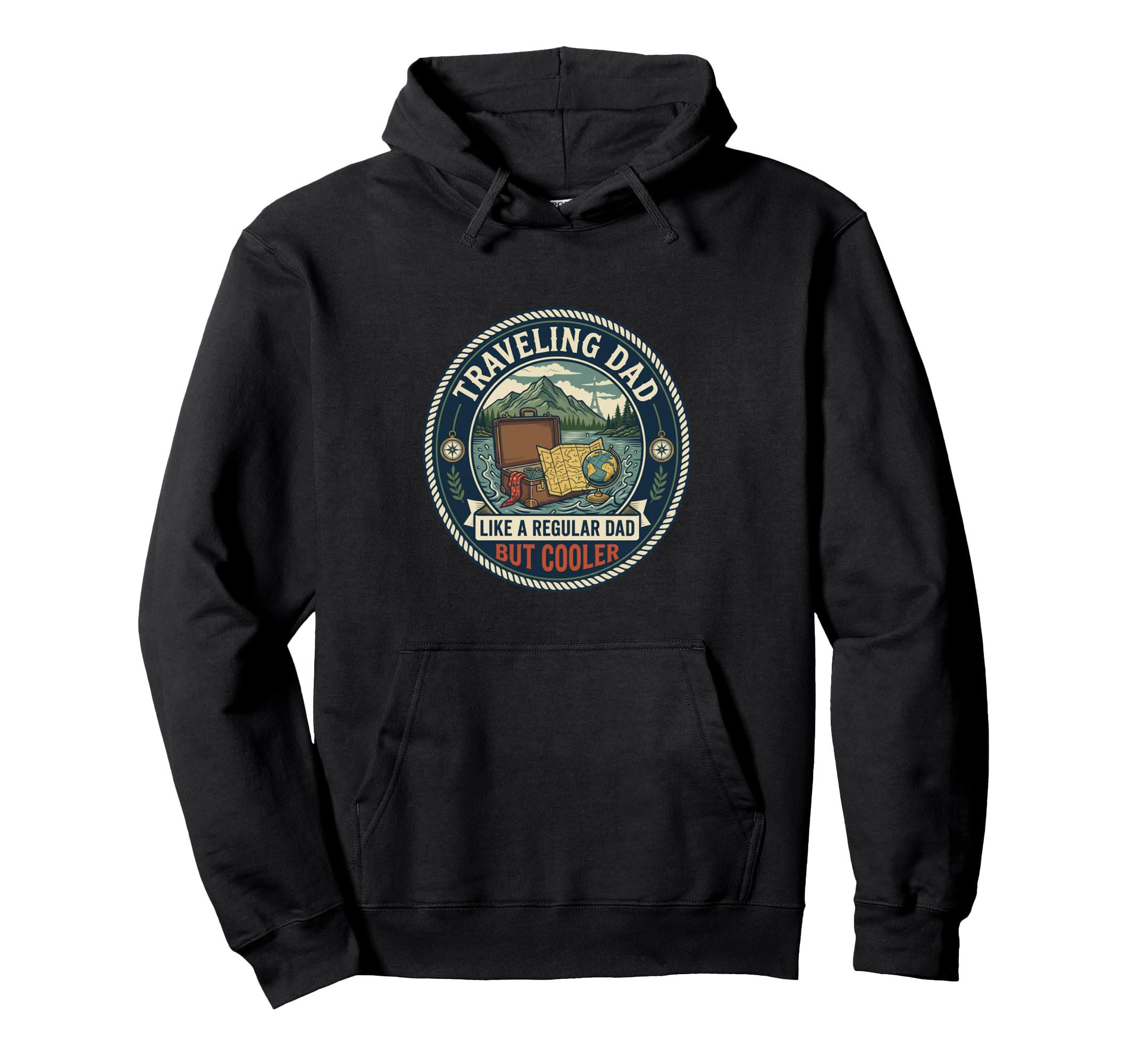 Travel Dad Adventure Explorer Trip Hoodie - Streetwear Style Unisex - T-Shirt, Sweatshirt, Hoodie