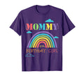 Mommy Birthday Rainbow Theme T-Shirt - Fun Novelty Design for Adults - T-Shirt, Sweatshirt, Hoodie