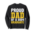 Dad Senior 2024 Proud Dad Class Sweatshirt - Fun Novelty Design for Adults - T-Shirt, Sweatshirt, Hoodie