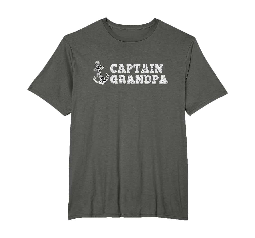 Captain Grandpa Sailing Boating T-Shirt - Casual Everyday Wear for Adults - T-Shirt, Sweatshirt, Hoodie