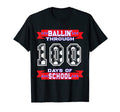Ballin Through 100 Days School Soccer T-Shirt - Graphic Print Men Women - T-Shirt, Sweatshirt, Hoodie