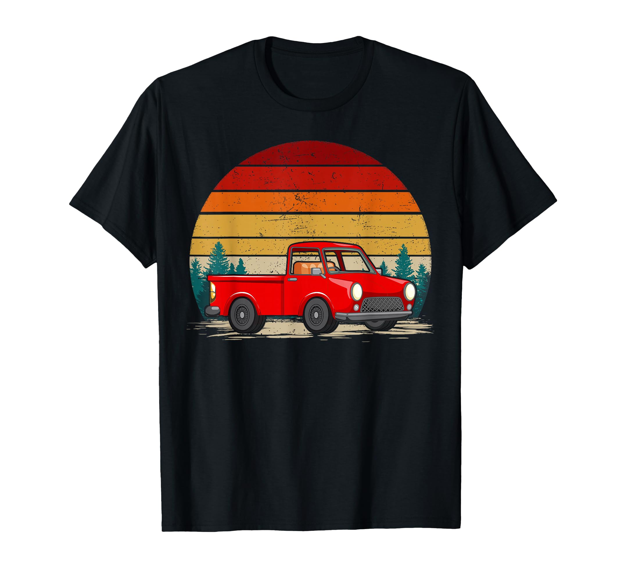 Red Truck Distressed Red Truck T-Shirt - Casual Everyday Wear for Adults - T-Shirt, Sweatshirt, Hoodie