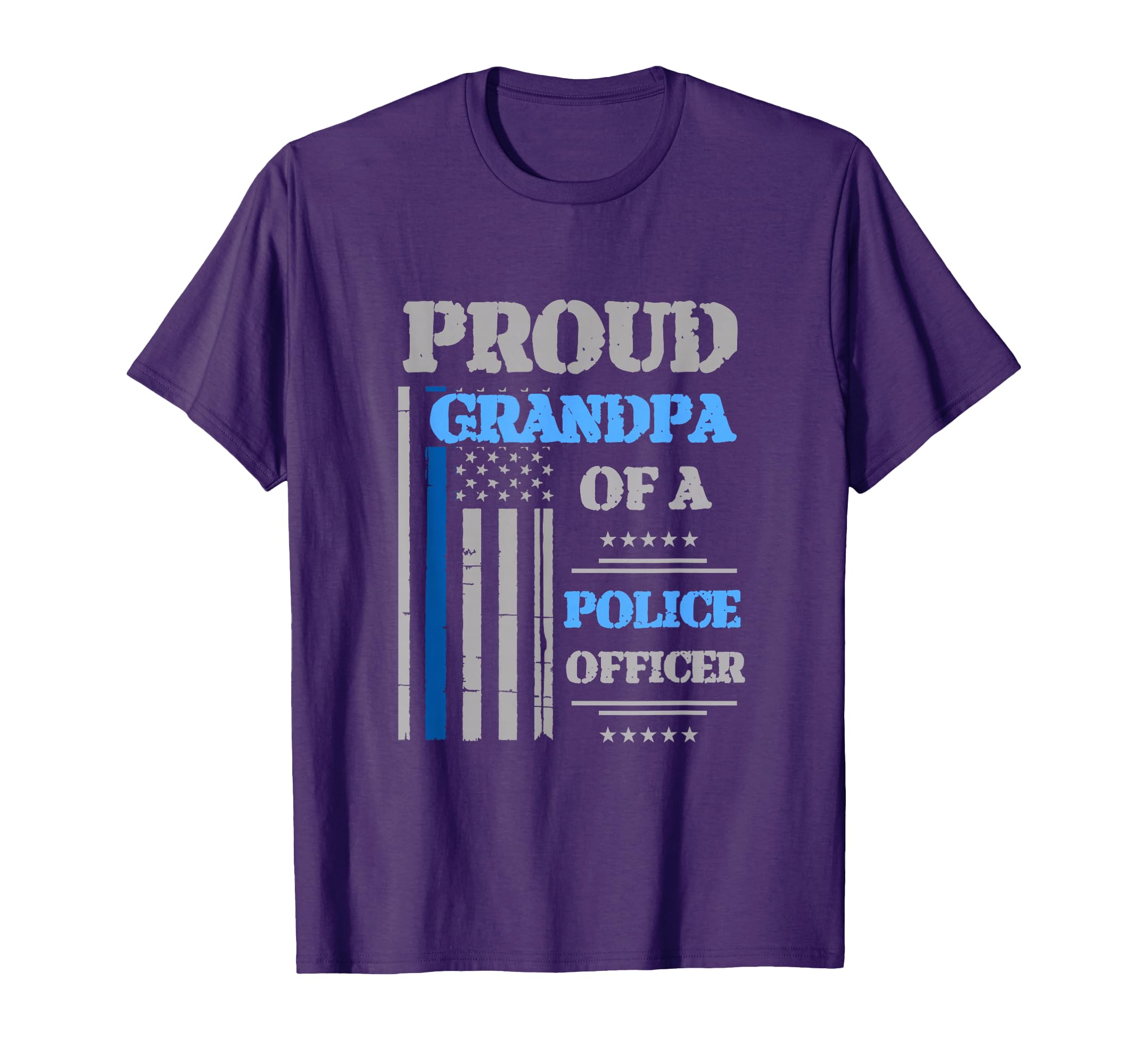 Proud Grandpa Police Officer T-Shirt - Trendy Graphic for Adults - T-Shirt, Sweatshirt, Hoodie