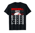 Baseball Math Double Play T-Shirt - Casual Everyday Wear for Adults - T-Shirt, Sweatshirt, Hoodie