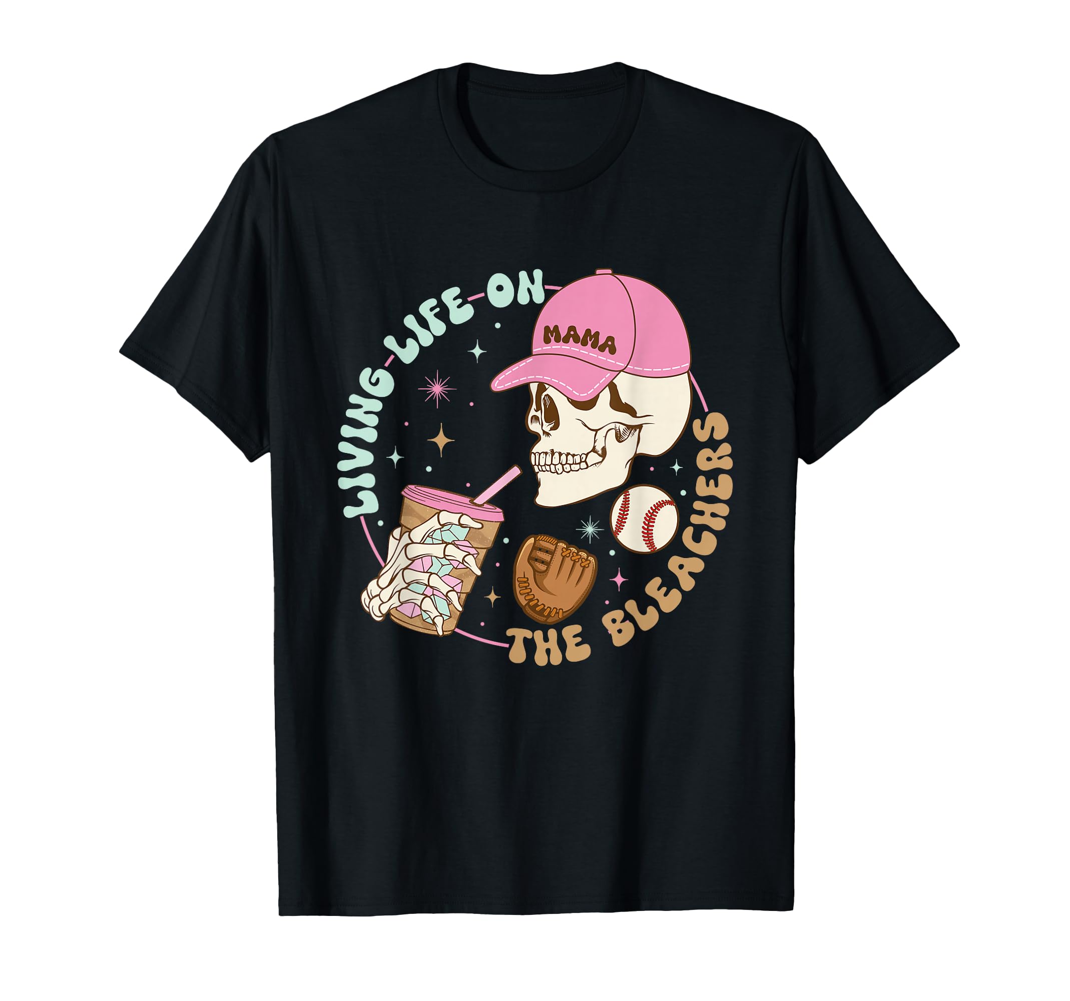 Living Life Bleachers Skull Gift T-Shirt - Casual Everyday Wear Unisex - T-Shirt, Sweatshirt, Hoodie