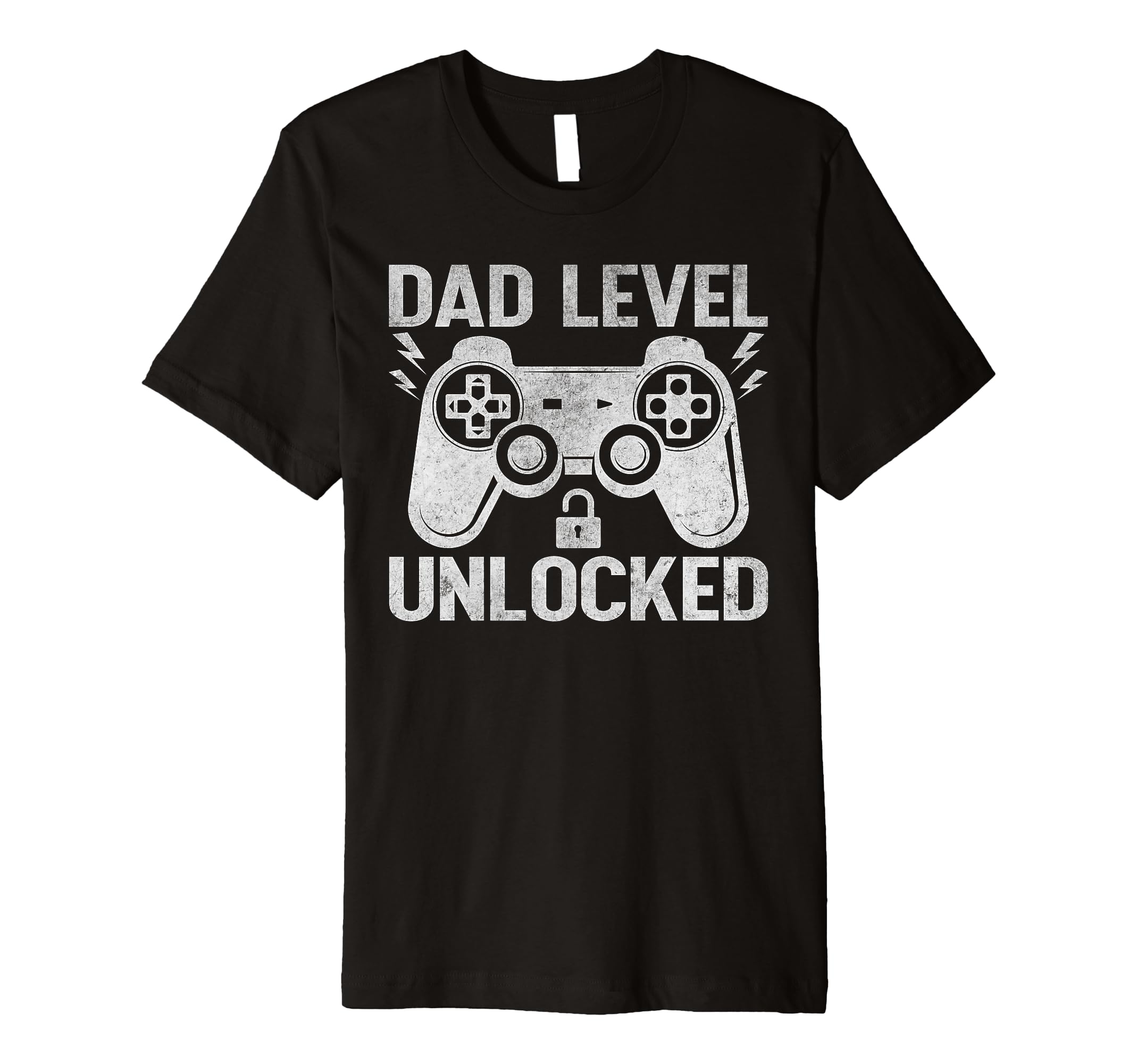 Mens Dad Level Unlocked Gaming Gamer New T-Shirt - Minimalist Print Unisex - T-Shirt, Sweatshirt, Hoodie