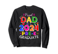 Proud Dad 2024 Pre K Graduate Funny Sweatshirt - Graphic Print Men Women - T-Shirt, Sweatshirt, Hoodie