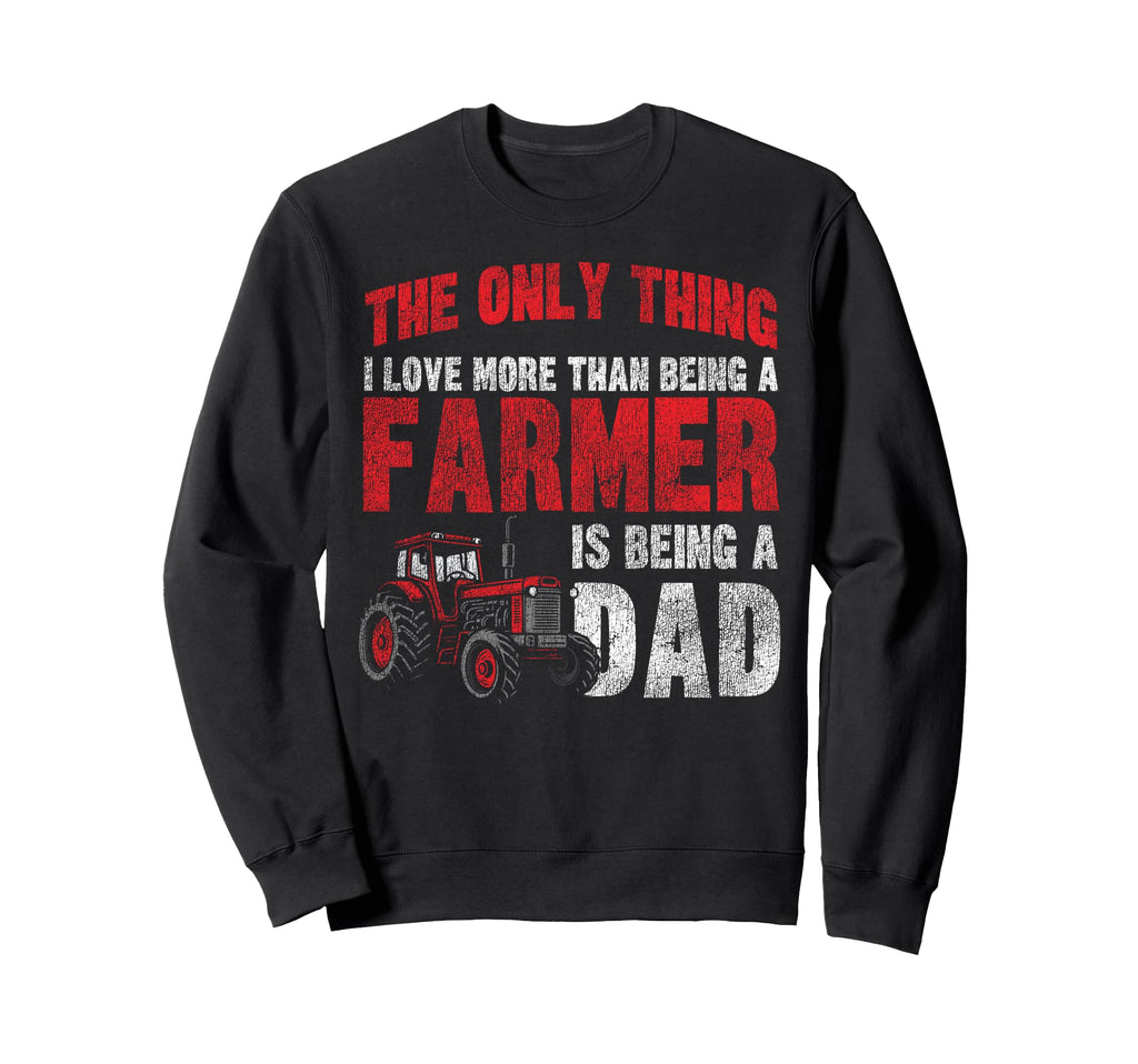Farming Farmer Dad Father Tractor Sweatshirt - Minimalist Print for Adults - T-Shirt, Sweatshirt, Hoodie