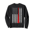 Baseball Us Flag Baseball Lover Sweatshirt - Minimalist Print for Adults - T-Shirt, Sweatshirt, Hoodie