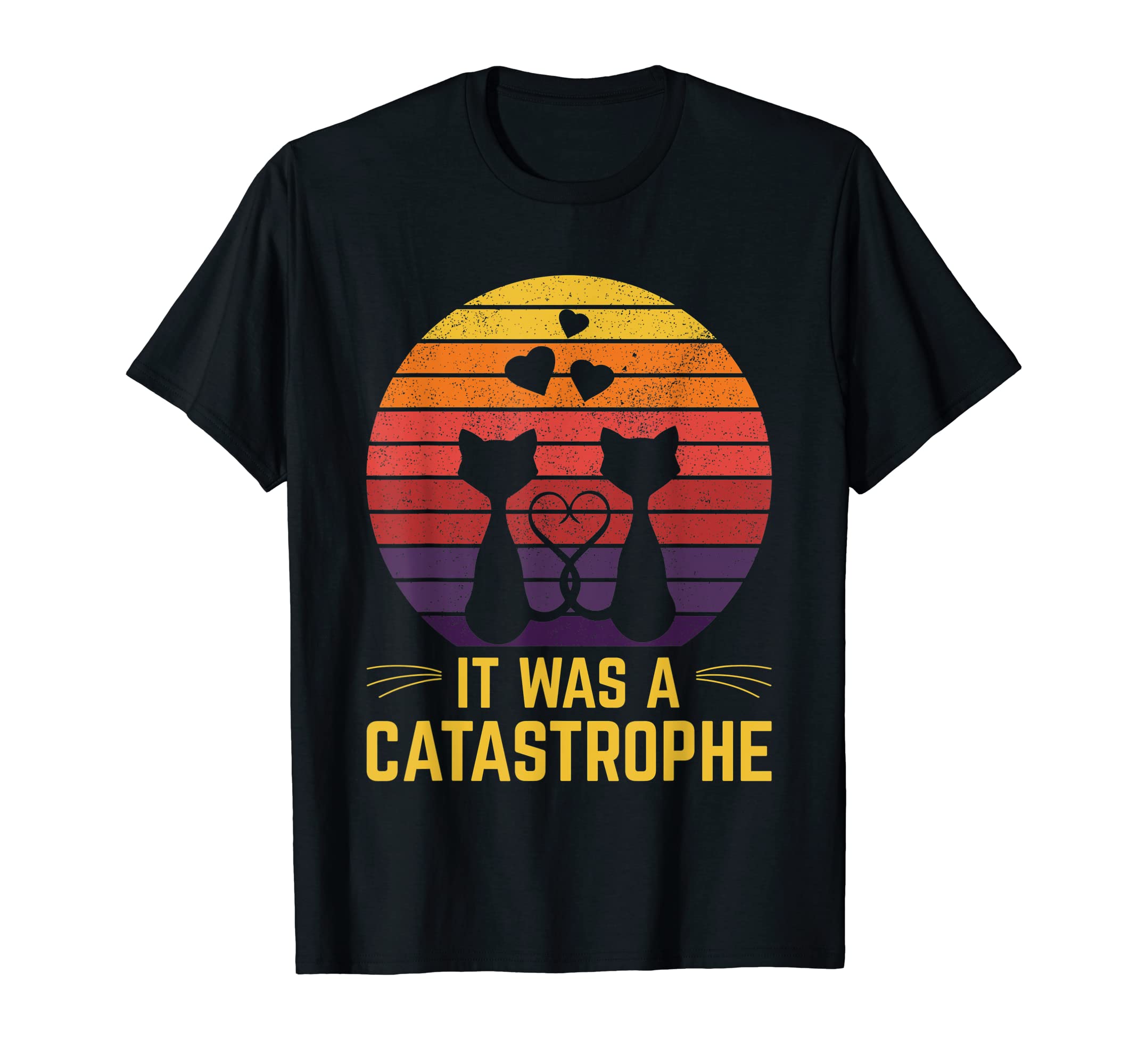 It Was Catastrophe Cat Lover Dad Jokes T-Shirt - Minimalist Print Unisex - T-Shirt, Sweatshirt, Hoodie