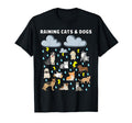 Funny English Idiom Raining Cats And T-Shirt - Graphic Print for Adults - T-Shirt, Sweatshirt, Hoodie