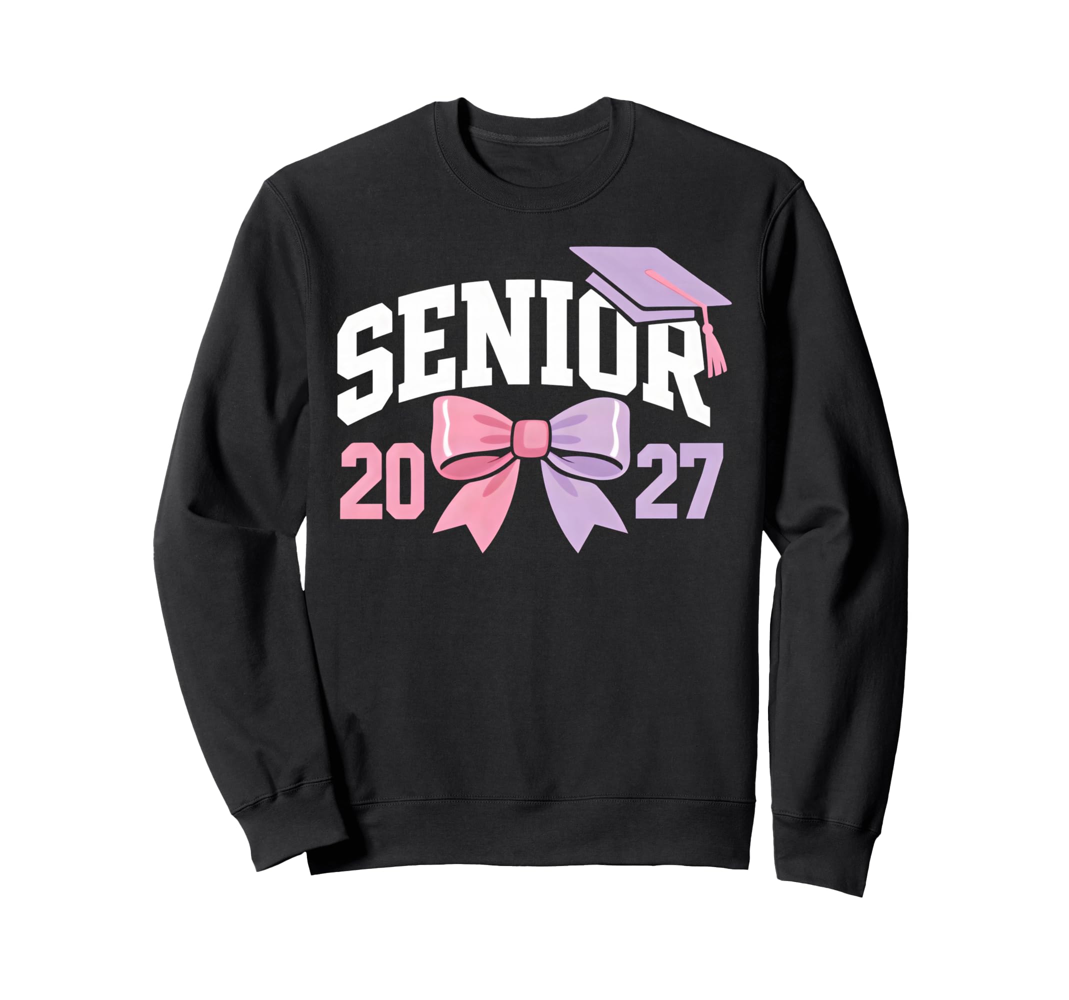 Senior 2027 Graduation School Class Sweatshirt - Trendy Graphic for Adults - T-Shirt, Sweatshirt, Hoodie