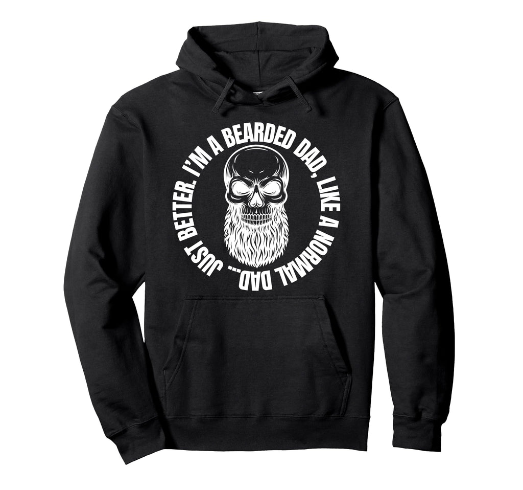 Bearded Dad Mens Beard Funny Superhero Hoodie - Aesthetic Graphic Men Women - T-Shirt, Sweatshirt, Hoodie