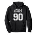 Number 90 Custom Proud Soccer Futbol Hoodie - Minimalist Print for Adults - T-Shirt, Sweatshirt, Hoodie