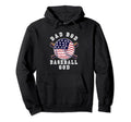 Dad Bod Baseball God Us Flag Hoodie - Aesthetic Graphic for Adults - T-Shirt, Sweatshirt, Hoodie