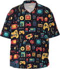 Mens Short Sleeve Button Up Casual Party Stylish - Adult & Kids T-Shirts, Sweatshirts & Hoodies apparel design preview 1
