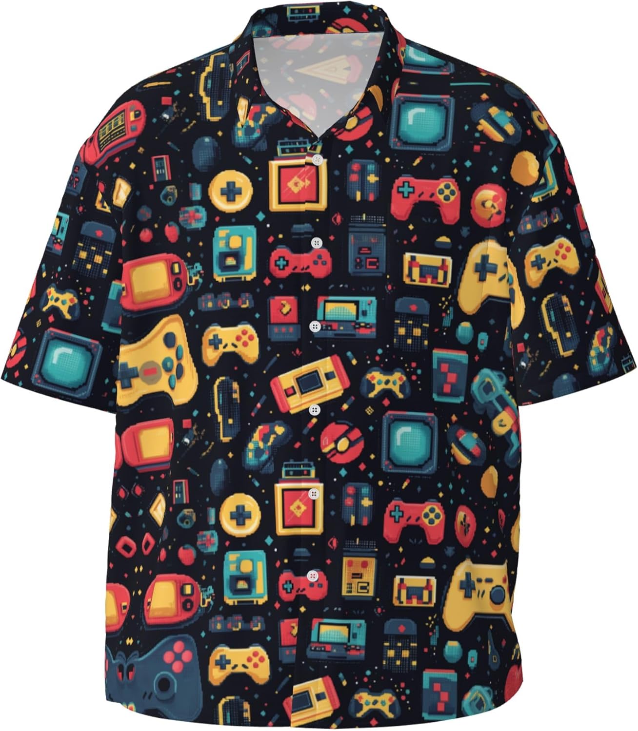 Mens Short Sleeve Button Up Casual Party Stylish - Adult & Kids T-Shirts, Sweatshirts & Hoodies apparel design preview 1