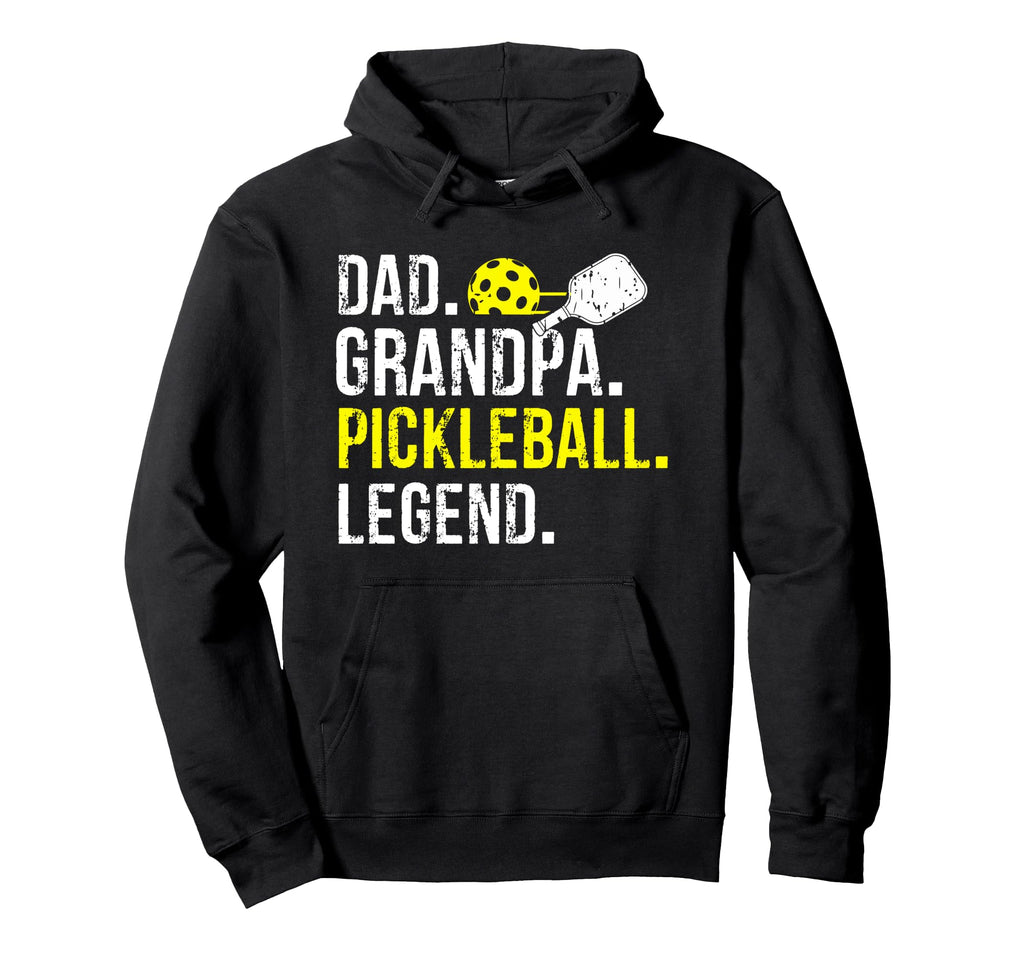 Dad Grandpa Pickleball Legend Fathers Day Hoodie - Minimalist Print Unisex - T-Shirt, Sweatshirt, Hoodie