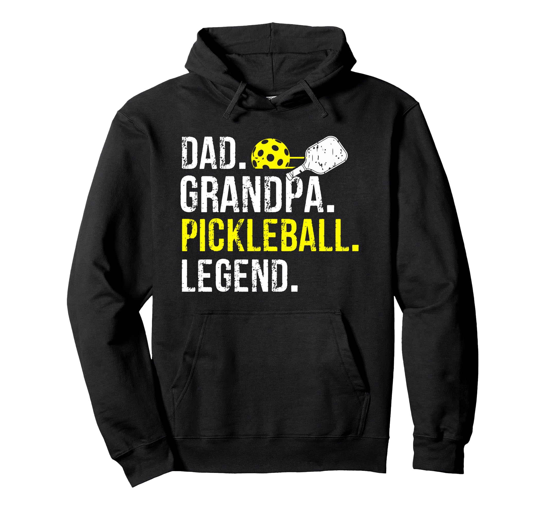 Dad Grandpa Pickleball Legend Fathers Day Hoodie - Minimalist Print Unisex - T-Shirt, Sweatshirt, Hoodie