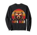 Papa Bear Fathers Day Family Dad Sweatshirt - Aesthetic Graphic Unisex - T-Shirt, Sweatshirt, Hoodie