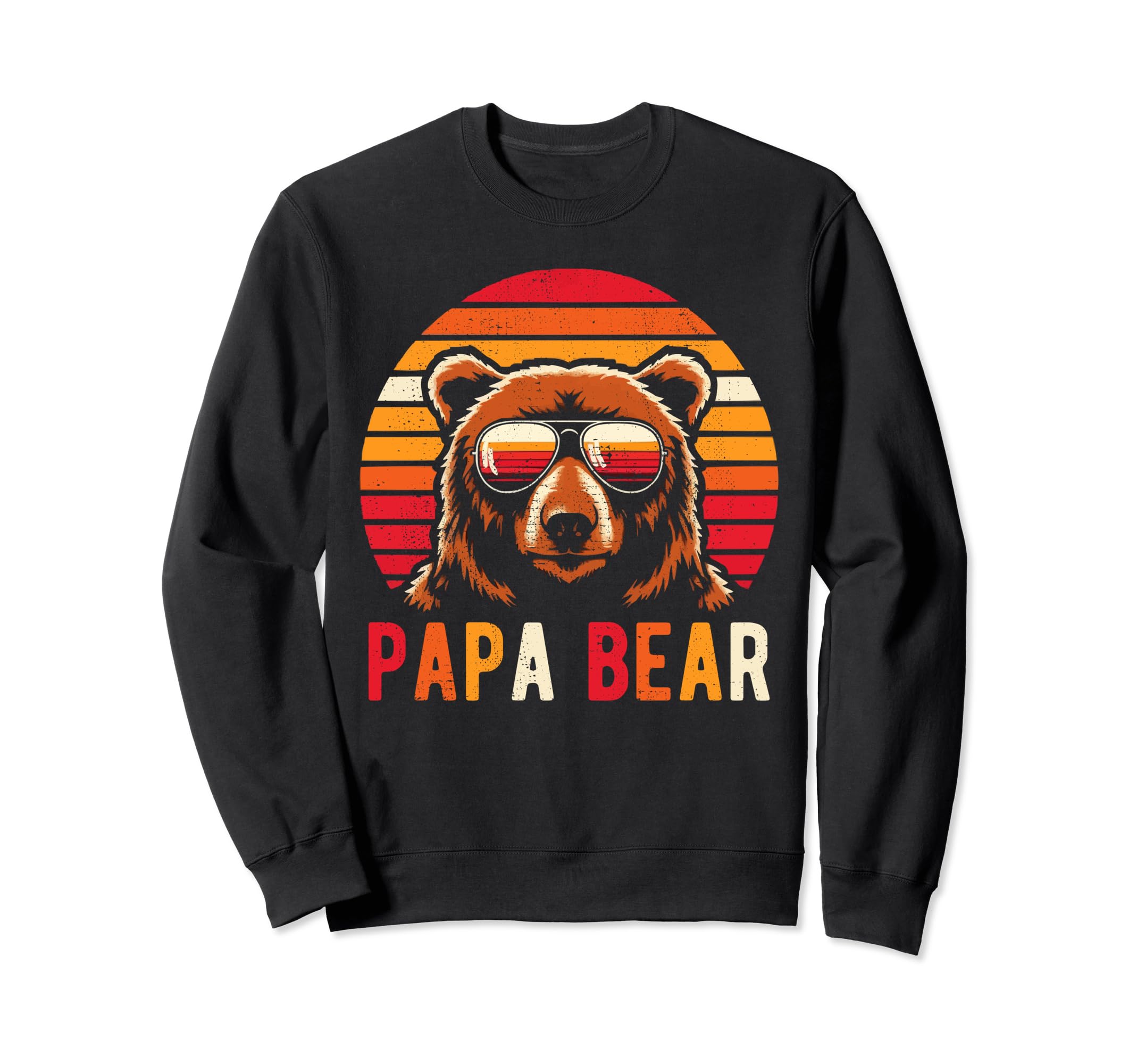 Papa Bear Fathers Day Family Dad Sweatshirt - Aesthetic Graphic Unisex - T-Shirt, Sweatshirt, Hoodie