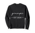 Gramps Est 2024 New Dad Dad Grandpa Sweatshirt - Minimalist Print Unisex - T-Shirt, Sweatshirt, Hoodie