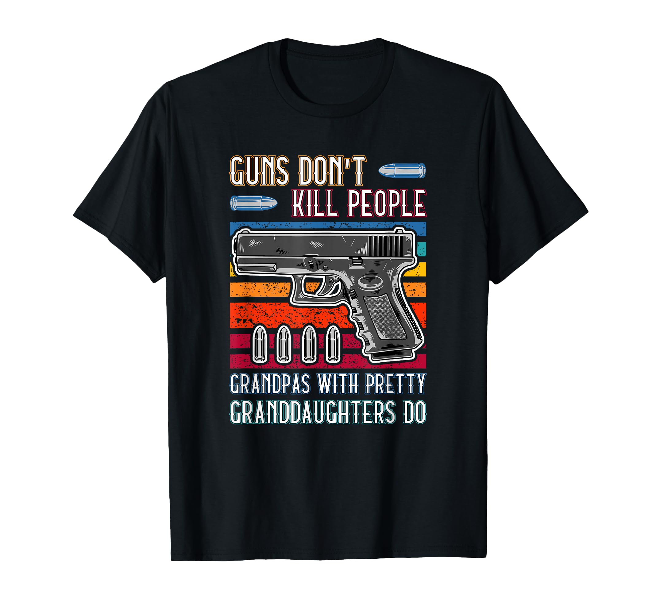 Guns Dont Kill People Grandpa Pretty T-Shirt - Custom Art Print for Adults - T-Shirt, Sweatshirt, Hoodie