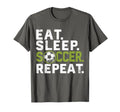 Eat Sleep Soccer Repeat Funny Soccer T-Shirt - Custom Art Print for Adults - T-Shirt, Sweatshirt, Hoodie