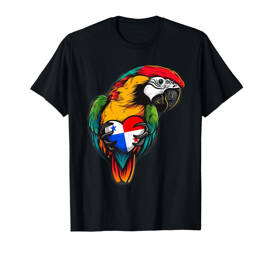 Panama Parrot Heart Panamanian T-Shirt - Casual Everyday Wear for Adults - T-Shirt, Sweatshirt, Hoodie