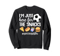 Here Snacks Soccer Sister Soccer Sweatshirt - Graphic Print for Adults - T-Shirt, Sweatshirt, Hoodie