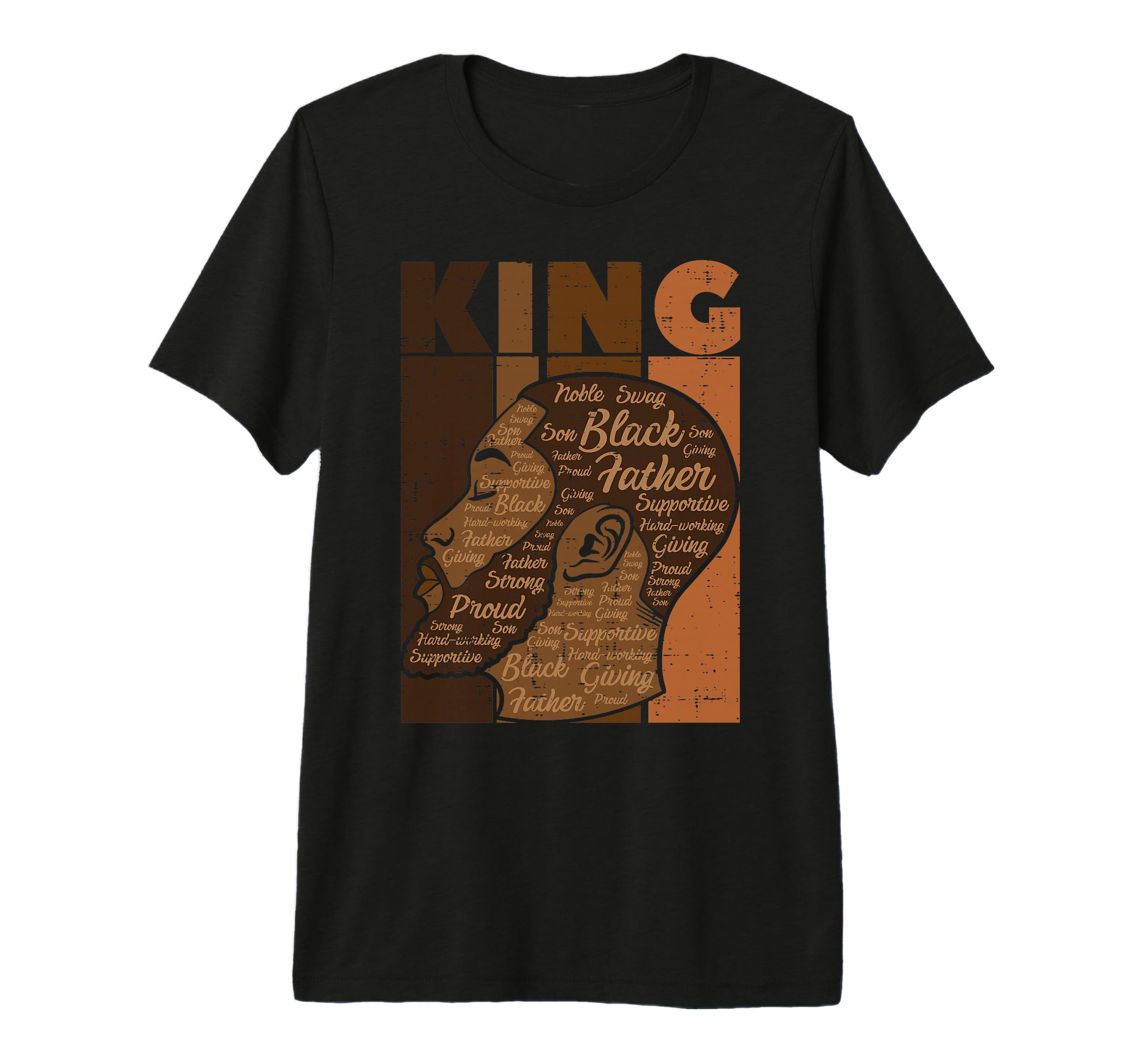 Mens Black History King Father T-Shirt - Minimalist Print Men Women - T-Shirt, Sweatshirt, Hoodie