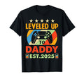 I Leveled Up To Daddy 2025 Soon To Be T-Shirt - Graphic Print for Adults - T-Shirt, Sweatshirt, Hoodie
