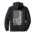 Soccer Dad American Flag Patriotic Hoodie - Custom Art Print for Adults - T-Shirt, Sweatshirt, Hoodie