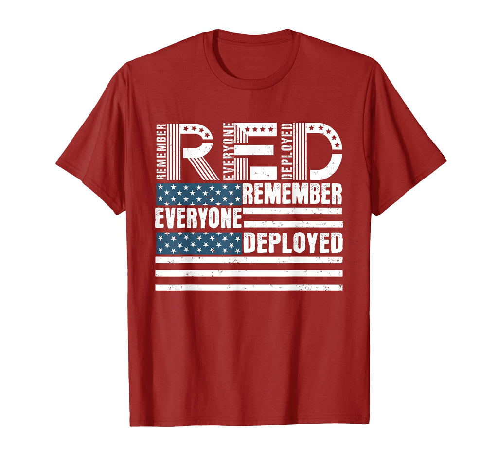 Red Friday Remember Everyone Deployed T-Shirt - Streetwear Style Men Women - T-Shirt, Sweatshirt, Hoodie