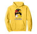 Busy Raising Ballers Messy Bun Funny Hoodie - Trendy Graphic Men Women - T-Shirt, Sweatshirt, Hoodie