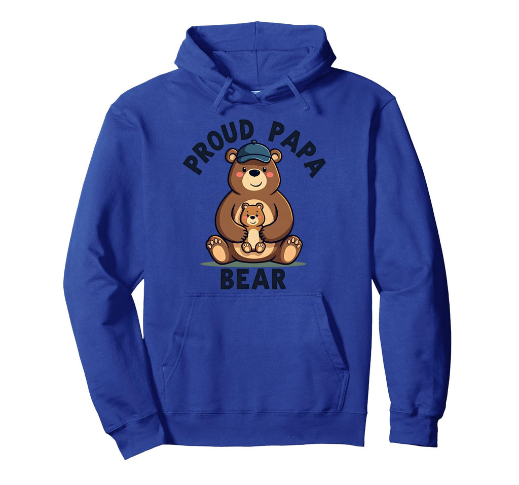 Proud Papa Bear New Dad Father Hoodie - Streetwear Style for Adults - T-Shirt, Sweatshirt, Hoodie