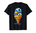 Soccer Drip Ice Cream Drip T-Shirt - Fun Novelty Design for Adults - T-Shirt, Sweatshirt, Hoodie