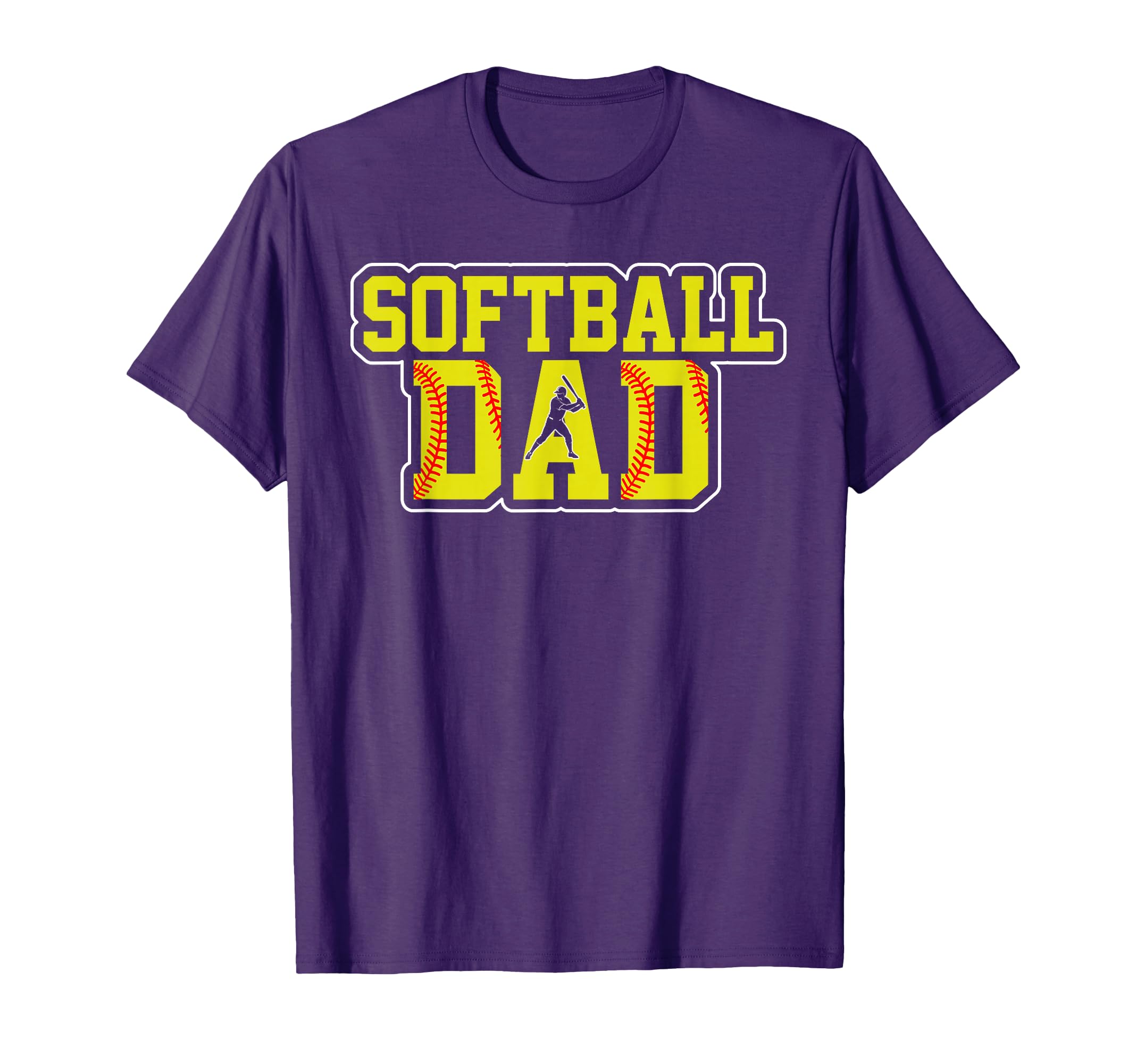 Softball Dad Game Day Dad Fathers Day T-Shirt - Minimalist Print for Adults - T-Shirt, Sweatshirt, Hoodie
