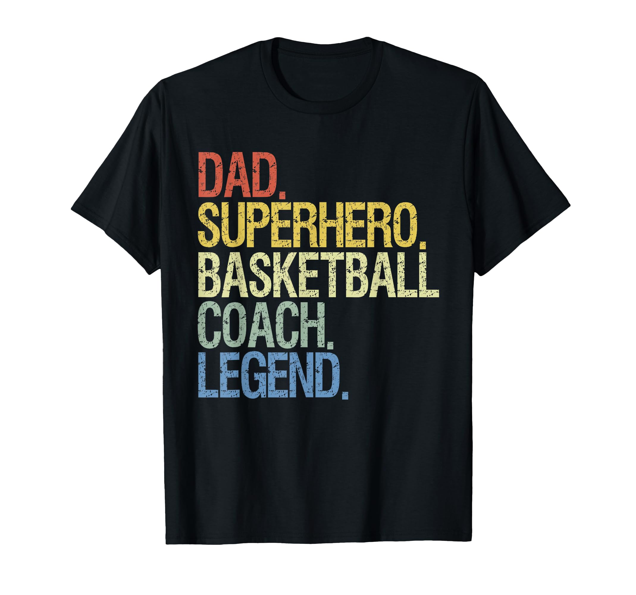 Dad Superhero Basketball Coach Sweatshirt - Minimalist Print Men Women - T-Shirt, Sweatshirt, Hoodie