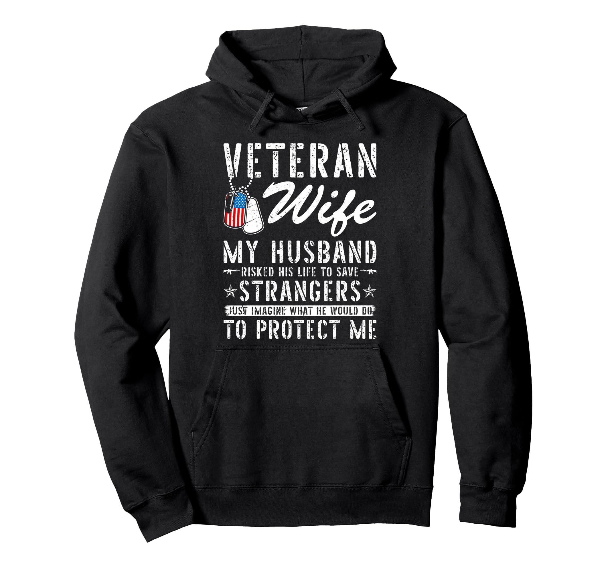 Veteran Wife Us Veteran Army Husband Hoodie - Novelty Apparel Men Women - T-Shirt, Sweatshirt, Hoodie