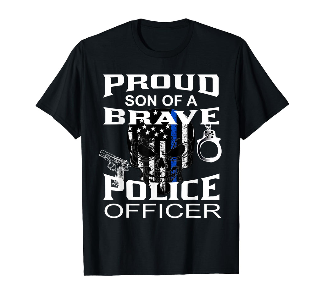 Thin Blue Line Proud Son Police T-Shirt - Streetwear Style for Adults - T-Shirt, Sweatshirt, Hoodie