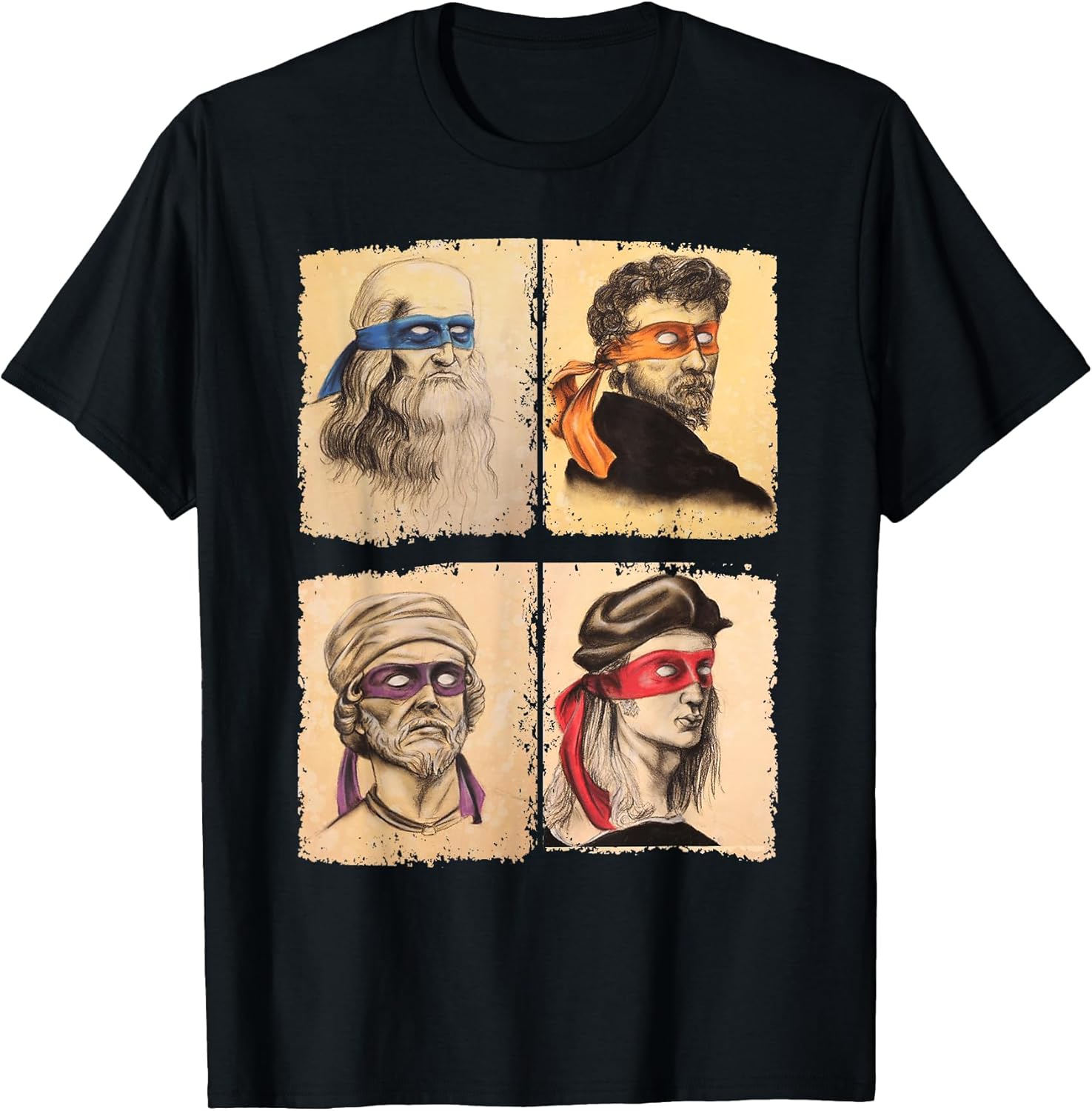 Humor Italian Artists for Turtles Art Lovers - Adult & Kids T-Shirts, Sweatshirts & Hoodies apparel design preview 1
