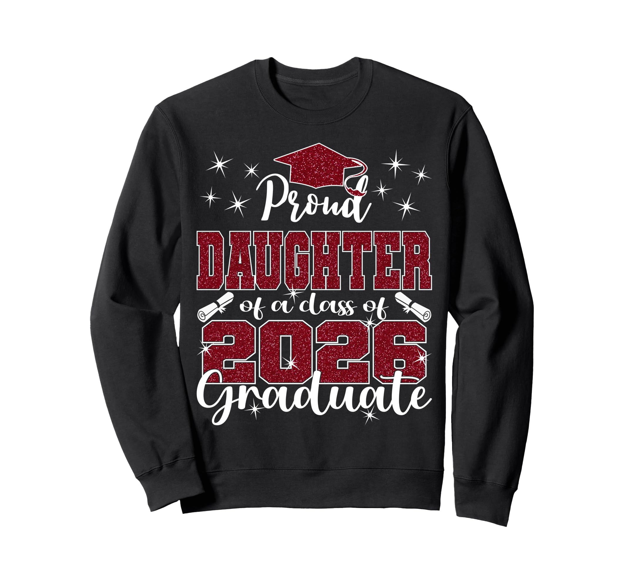 Super Proud Daughter 2026 Sweatshirt - Minimalist Print for Adults - T-Shirt, Sweatshirt, Hoodie