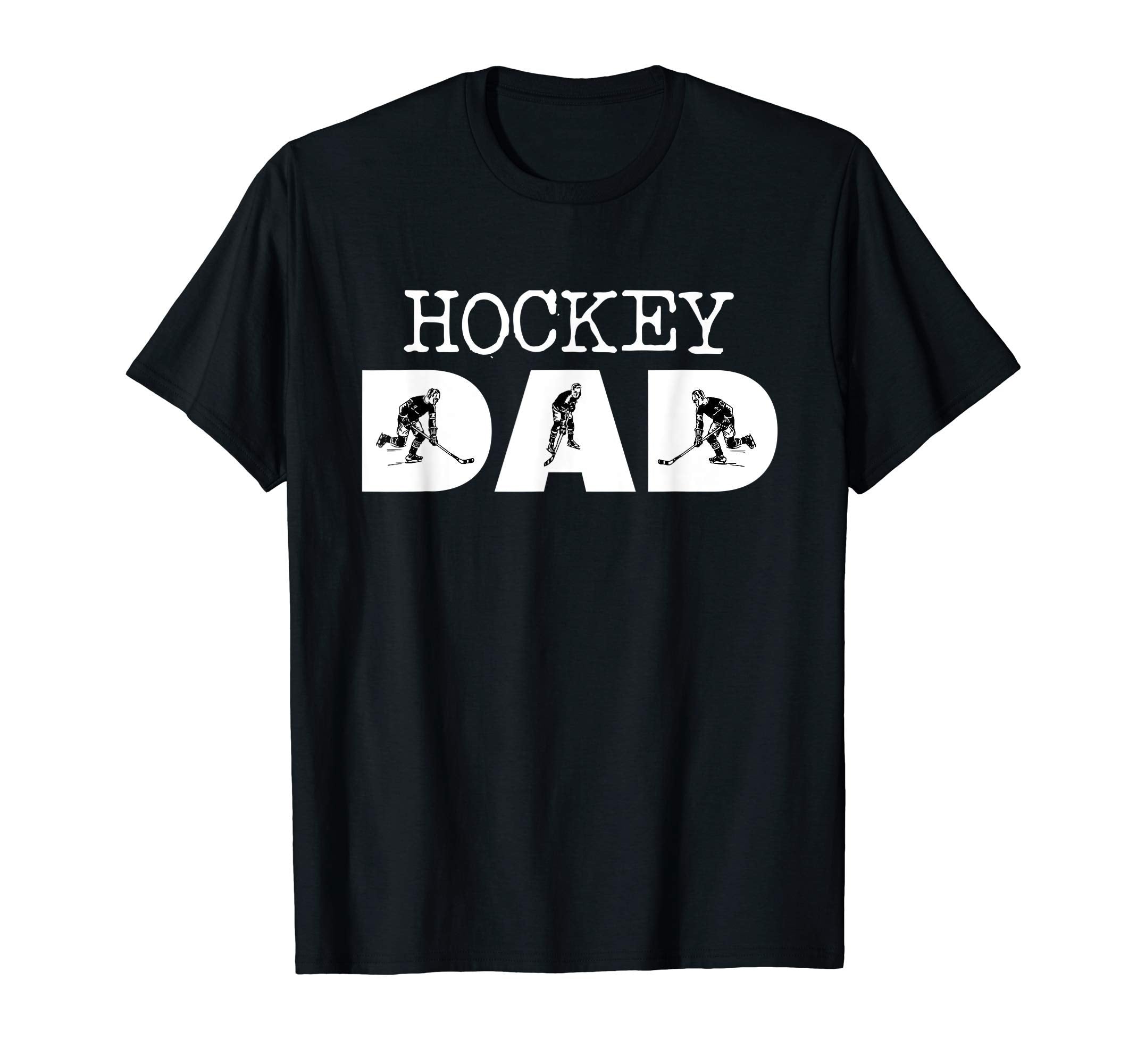 Mens Hockey Dad Silhouette T-Shirt - Casual Everyday Wear Men Women - T-Shirt, Sweatshirt, Hoodie