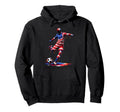 Soccer Drip American Flag 4Th July Sports Hoodie - Graphic Print Men Women - T-Shirt, Sweatshirt, Hoodie