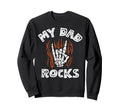 Funny Dad Rocks Rocker Dad Rockn Sweatshirt - Trendy Graphic Men Women - T-Shirt, Sweatshirt, Hoodie