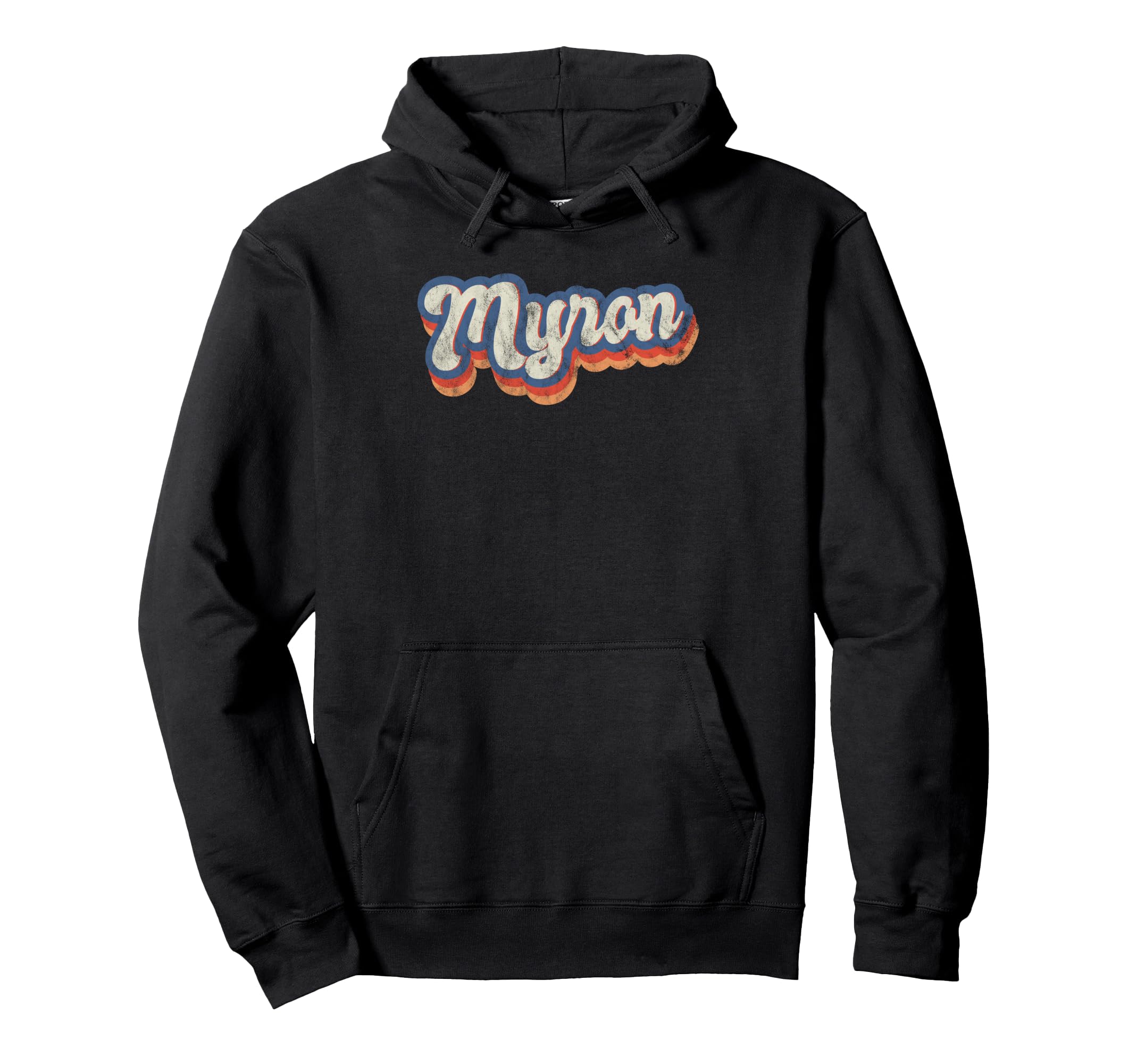 Myron Personalized Name Custom Lettering 70S Hoodie - Trendy Graphic Unisex - T-Shirt, Sweatshirt, Hoodie