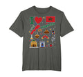 I Love Morocco Hand Drawn Moroccan T-Shirt - Trendy Graphic Unisex - T-Shirt, Sweatshirt, Hoodie