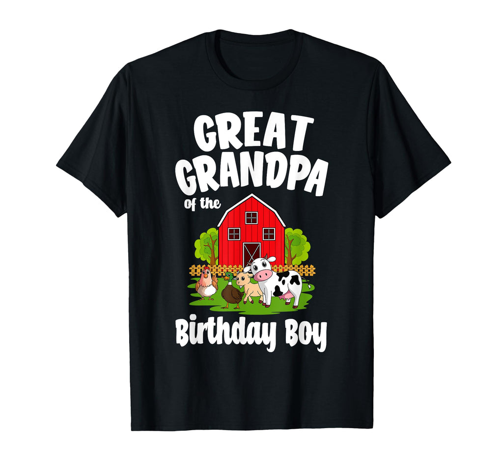 Great Grandpa Birthday Farm Animal T-Shirt - Aesthetic Graphic Men Women - T-Shirt, Sweatshirt, Hoodie