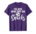 Here Snacks Soccer Funny Football T-Shirt - Novelty Apparel for Adults - T-Shirt, Sweatshirt, Hoodie